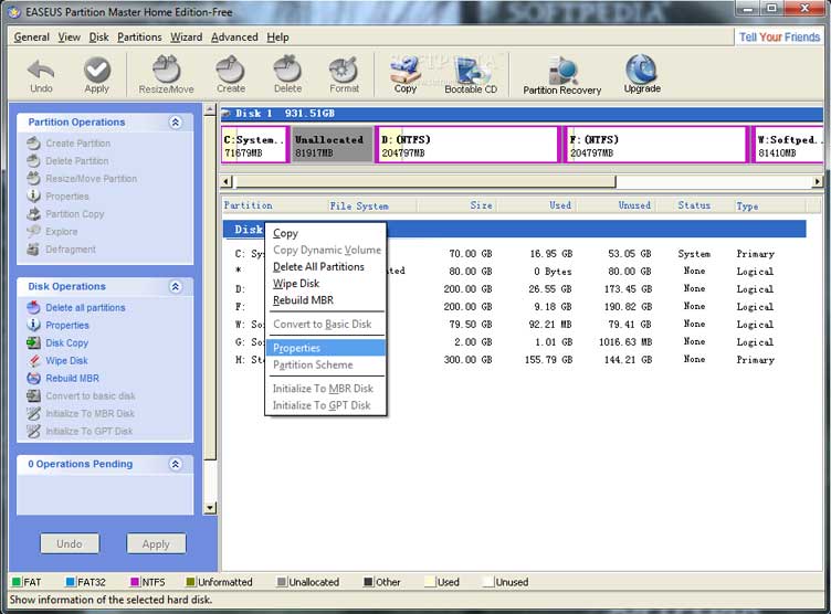 EASEUS Partition Master Home Edition